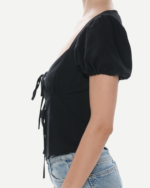 Mary Top Keten Bluz - SS24 - Görsel 2