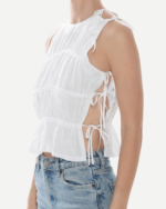 Lucille Keten Bluz -SS24