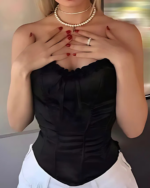 Heartcoller Corset - saten korse büstiyer