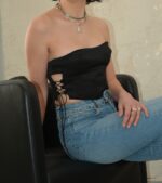 Darkness Corset - saten korse büstiyer - Görsel 4