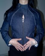 Varilith Dark Denim Ceket - Fermuarlı Kot Ceket - Limited edition - Görsel 2