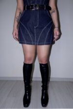 Vylara Denim Mini Etek - DenimX - Görsel 4