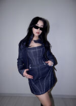 Vylara Denim Mini Etek - DenimX - Görsel 7