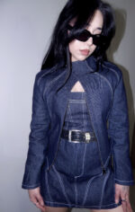 Varilith Dark Denim Ceket - Fermuarlı Kot Ceket - Limited edition - Görsel 4