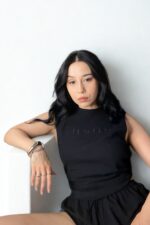 Keten Rosa Takım - Keten Şort Bluz Alt Üst Takım – İkili takım - Görsel 2