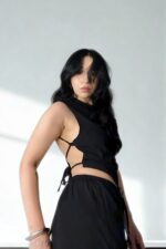 Keten Rosa Takım - Keten Şort Bluz Alt Üst Takım – İkili takım - Görsel 4